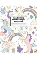 Handwriting Practice Paper Workbook