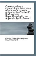 Correspondence Concerning a Fatal Case of Placenta Proevia, Prepared by Charles E. Buckingham. Repub