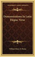 Demonstrations in Latin Elegiac Verse: (English)