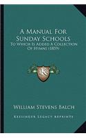 Manual for Sunday Schools