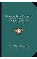 Words For Things