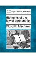 Elements of the law of partnership.