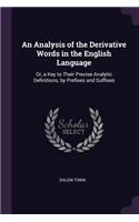 An Analysis of the Derivative Words in the English Language