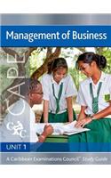Management of Business Cape Unit 1 CXC Study Guide: A Caribbean Examinations Council