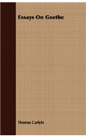 Essays On Goethe
