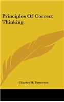 Principles Of Correct Thinking