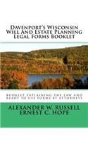 Davenport's Wisconsin Will And Estate Planning Legal Forms Booklet