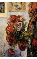 "The Vase of Peonies" by Paul Gauguin - 1884: Journal (Blank / Lined)(Art of Life Journals)