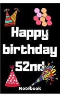 Happy birthday 52nd notebook