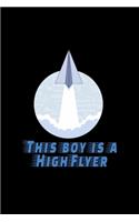 Funny School Flying Paper Cute This Boy High Flyer