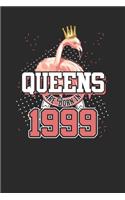 Queens Are Born In 1999: Dotted Bullet Grid Notebook / Journal (6 X 9 -120 Pages) - Birthday Gift Idea