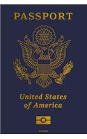 Passport United States of America Notebook