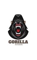 Gorilla notebook: Gorilla on white cover and Dot Graph Line Sketch pages, Extra large (8.5 x 11) inches, 110 pages, White paper, Sketch, Draw and Paint(3 Gorilla on White Notebook)