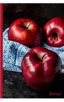 Fruit #6 Journal: Deep Red Apples - 6 x 9" - Notebook, Diary, Doodle, Write, Notes, Sketch Pad, Notebook, Blank Book(6 Fruit Celebration)