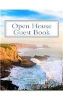 Open House Guest Book: Real Estate Professional Open House Guest Book with 24 Pages Containing 300 Signing Spaces for Guests' Names, Phone Numbers and Email Addresses.