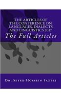 The Full Articles of the Conference on Languages, Dialects and Linguistics 2017