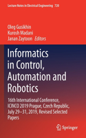 Informatics in Control, Automation and Robotics