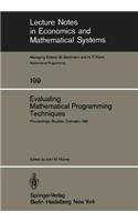 Evaluating Mathematical Programming Techniques