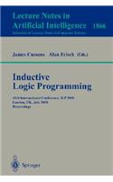 Inductive Logic Programming: 10th International Conference, Ilp 2000, London, Uk, July 24-27, 2000 Proceedings