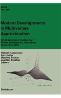 Modern Developments in Multivariate Approximation