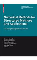 Numerical Methods for Structured Matrices and Applications