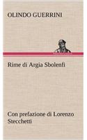 Rime di Argia Sbolenfi con prefazione di Lorenzo Stecchetti: (German)