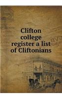 Clifton College Register a List of Cliftonians
