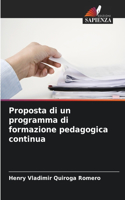 Proposta di un programma di formazione pedagogica continua