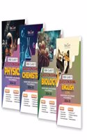 Educart CBSE Class 11 Question Bank PHYSICS, CHEMISTRY, BIOLOGY & ENGLISH 2024-25 Bundle (Set of 4 Books) For 2025 Board Exams