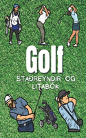 Golfstaðreyndir og litabók