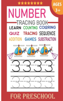 Number Tracing Book for Preschool