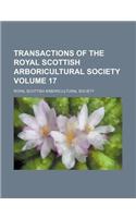 Transactions of the Royal Scottish Arboricultural Society Volume 17