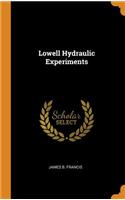 Lowell Hydraulic Experiments