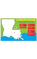 Louisiana Write-On/Wipe-Off Desk Mat - State Map