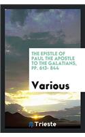 THE EPISTLE OF PAUL THE APOSTLE TO THE G