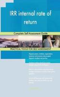 IRR internal rate of return Complete Self-Assessment Guide