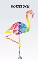 Notizbuch: Geometrischer Flamingo, 120 Seiten blanko, eckiger Buchrücken, genug Freiraum für all deine Notizen, Gedanken, Ideen und Visionen