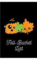 Fall Bucket List: Fall Season Bucket List Themed Notebook