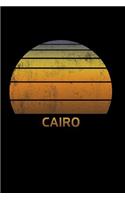 Cairo: Wide Ruled Notebook Paper For Work, Home Or School. Vintage Sunset Note Pad Journal For Family Vacations. Travel Diary Log Book For Adults & Kids Wi