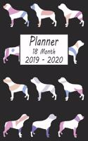 Planner 18 Month 2019 - 2020: Rottweiler Dog Weekly and Monthly Planner July 2019 - December 2020: 18 Month Agenda - Calendar, Organizer, Notes, Goals & to Do Lists