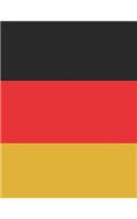Germany Flag Notebook Sketchbook: The Combination Notebook Sketchbook for Travelers, Germans and Germanophiles
