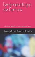 Fenomenologia dell'errore