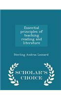 Essential Principles of Teaching Reading and Literature - Scholar's Choice Edition
