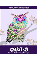 Owls Coloring Book: Relaxation Series: Adult Coloring Books, Coloring book for grown ups(1 Owls Coloring Book)