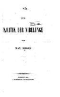 Zur Kritik Der Nibelunge