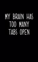 My Brain Has Too Many Tabs Open: An Organizer with Tables To Keep Track on Your Passwords - A Password keeper, An Internet password organizer and a password log book