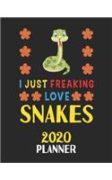 I Just Freaking Love Snakes 2020 Planner
