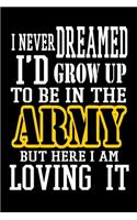 I Never I'd Grow Up To Be In The Army But Here I Am Loving It