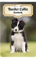Border Collie Notebook: Puppy - Composition Book 150 pages 6 x 9 in. - 5x5mm Graph Paper - Writing Notebook - Grid Paper - Soft Cover - Drawing