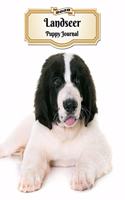 2020 Landseer Puppy Journal: Weekly Planner - 12 Months - 107 pages 8.5 x 11 in. - Calendar - Diary - Organizer - Vaccinations - Vet Appointments - Half Spread Wide Ruled Pages